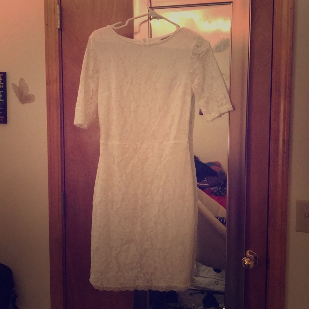 White lace dress